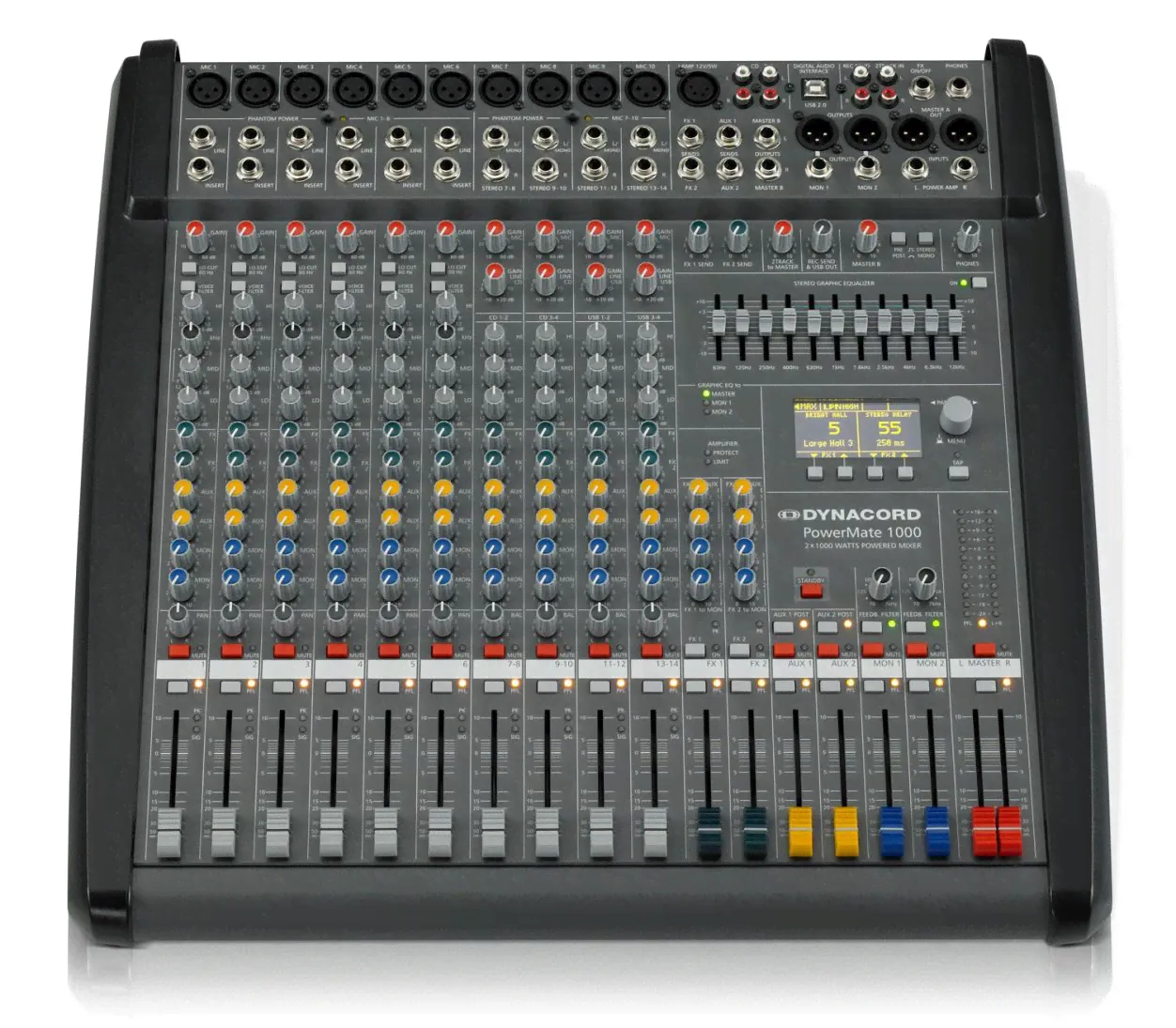 Dynacord PowerMate 1000-3 микшерный пульт с усилителем мощности