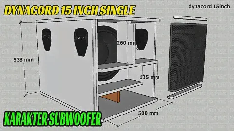 DYNACORD 15 INCH SINGLE SUBWOOFER