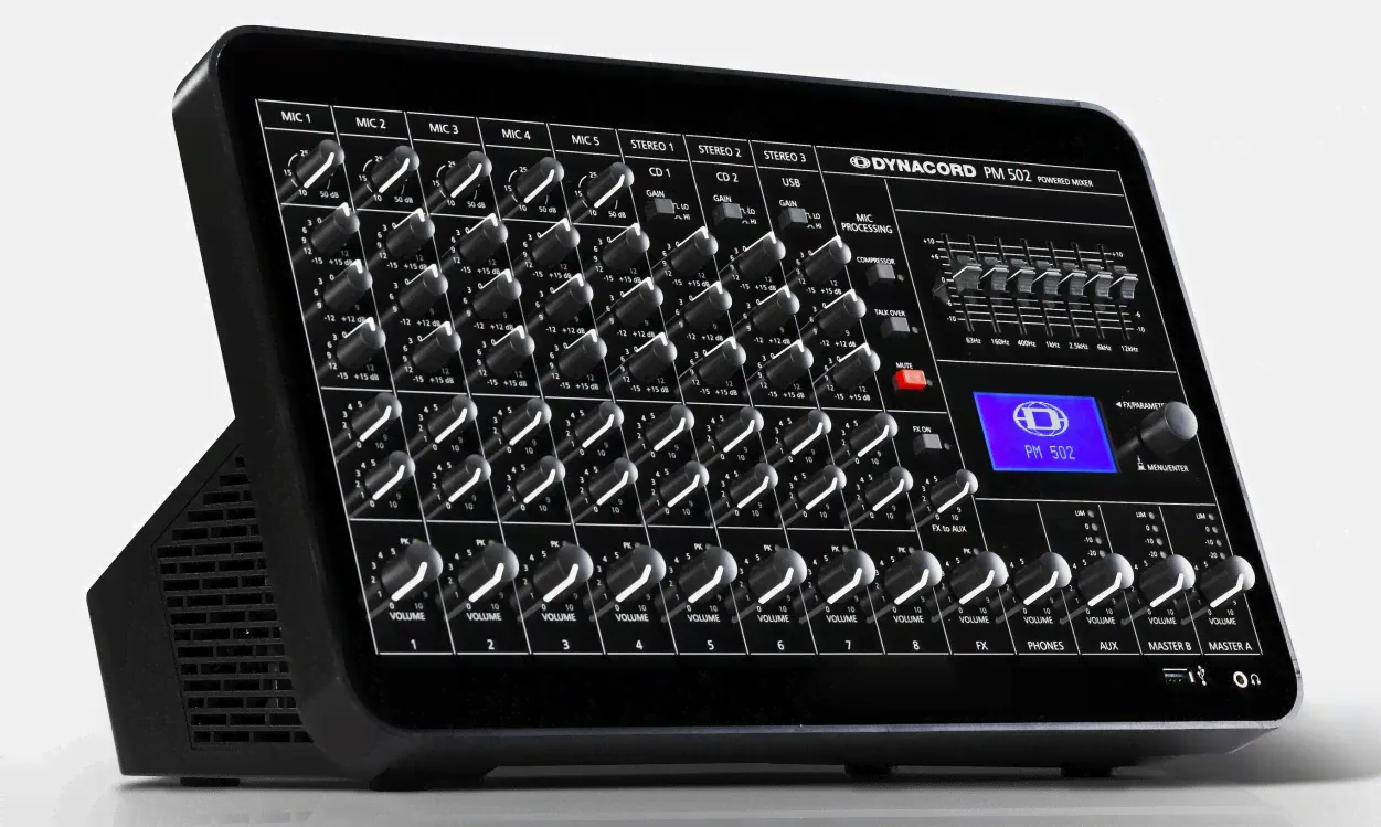 Dynacord PM502 микшерный пульт со встроенным усилителем